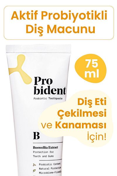 Probident Active Probiotic Toothpaste - Fluoride Free, Accuracy Extract Added, Protection for Teeth and Gums