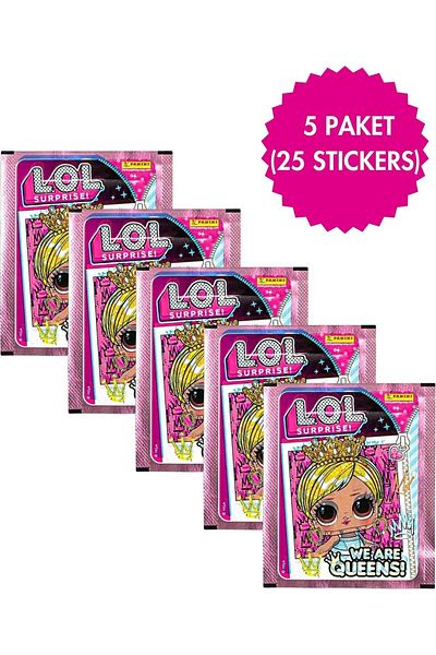 Panini L.O.L Surpise Collection 5 Pack (25 Sticker) Sticker