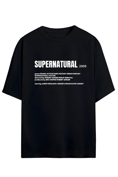 MAGORS Supernatural Unisex Oversize T-Shirt (Back and Chest Design)