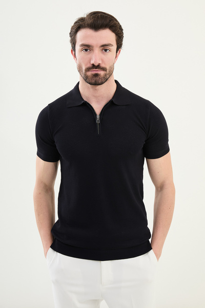 Mcr ТРИКО ПОЛО З ЗАСТІБКОЮ НА КРАТКОМУ КОМИ