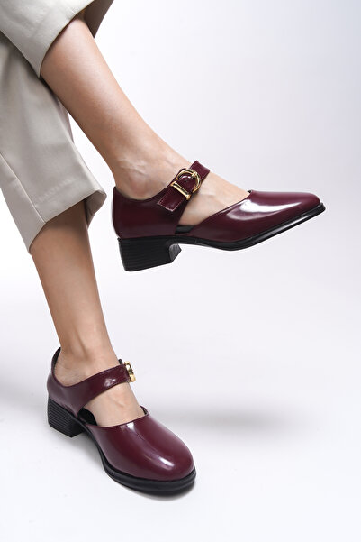 Riccon Saeldyl Women's Classic Heeled Shoes 0012300   Burgundy Patent Leather