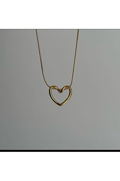 DEMOKAN Kadın Çelik Kararmaz Love Bombing Kolye 45cm Kadın Kolye