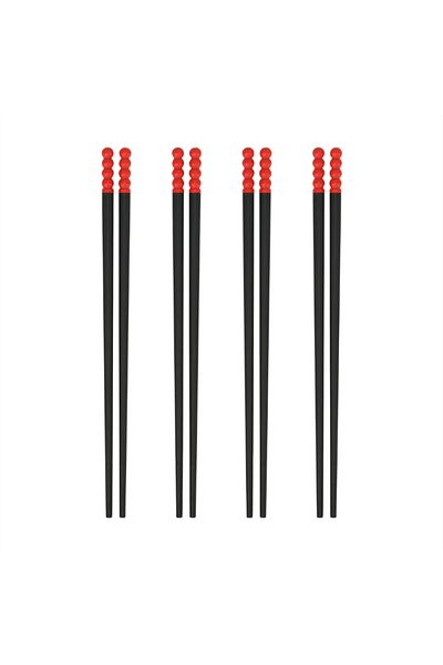 IKEA 4 Pairs of Red Fösta Chopsticks