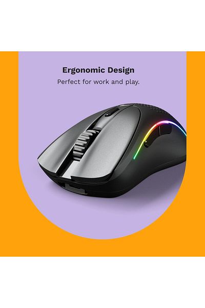 Glorious Model D 2 Wireless Mouse, 66g, 26K DPI, Black