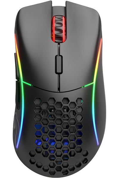 Glorious ماوس لاسلكي موديل D، 69 جرام، RGB، أسود