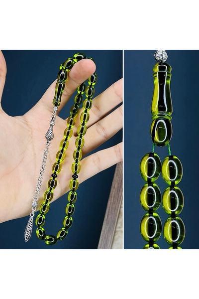 TESBİH ADAM Ateş Kehribar Beyzi Püskül Tasarımlı Tesbih