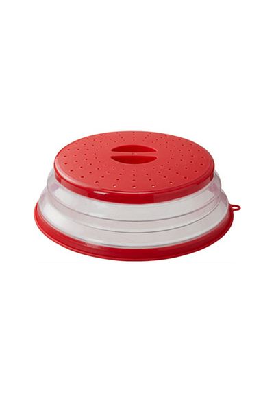 Choice Z7627-RD Microwave Splatter Cover Heating Folding Cover Silicone Fresh-keeping Cover Oil-proof Splas
