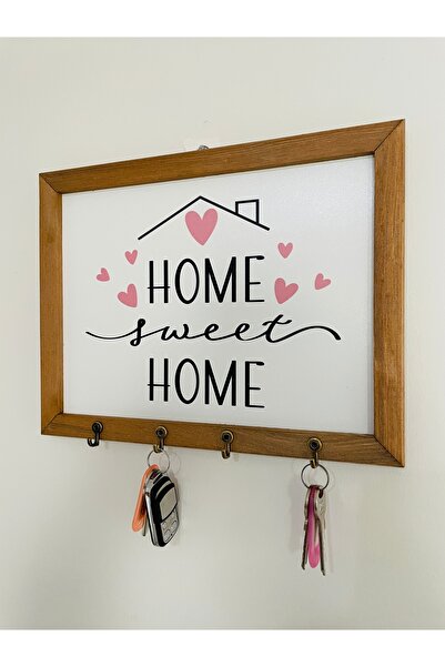 Sapphireworks Masif Tablo Anahtarlık Duvar Askılı Anahtarlık Dekoratif Anahta...