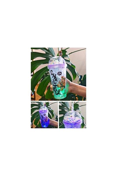 Lexi Bella 450ml Led Candy Hunter Mosquito with Straw 2Layer Noise State Mutual Fire Capsule
