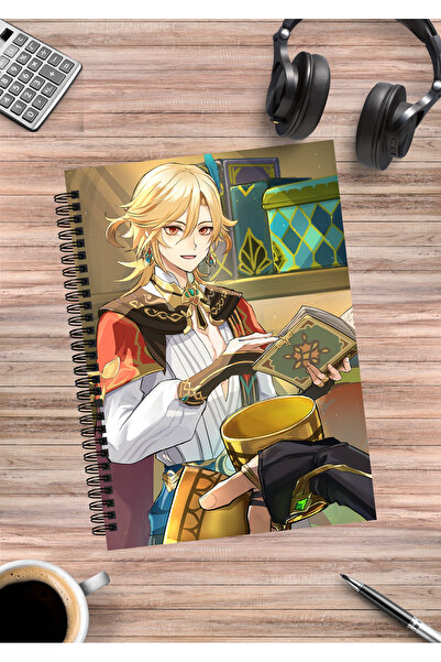 mertfigur Genshin Kaveh Anime Spiral Notebook A5 (50Sheets)