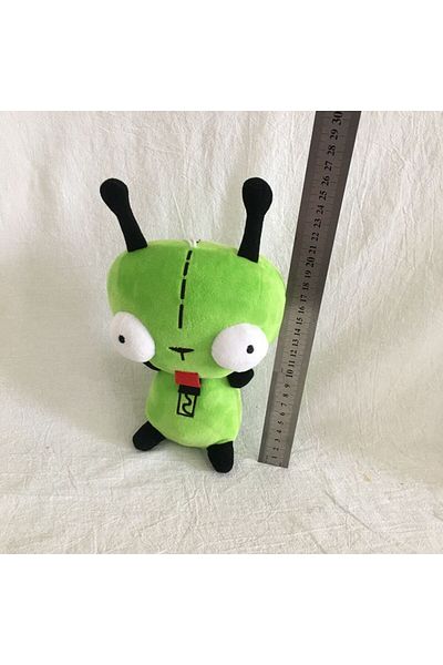 Choice black New Alien Invader Zim 3D Eyes Robot Gir Knapsack Cute Stuffed Plush Green Kawaii Plush Doll Kn