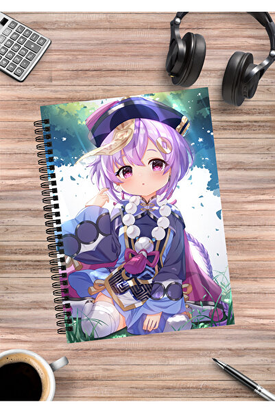 mertfigur Caiet cu spirală Genshin Qiqi Anime A5 (50 coli)
