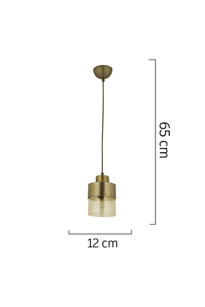 Apliqa Lustra HubRom, BORIS 3353-01-FR 12x65 cm 1xE27-60W Antiq