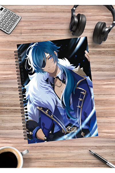 mertfigur Genshin Kaeya Anime Spiral Notebook A5 (50 Sheets)
