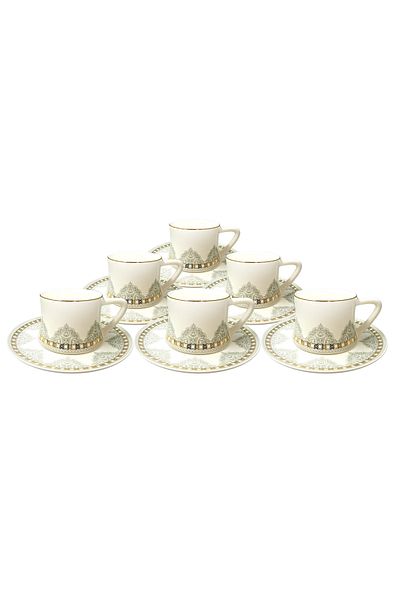 SAFA 6-piece porcelain coffee cup set