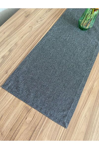 shop 40X140 Anthracite Linen Woven Runner