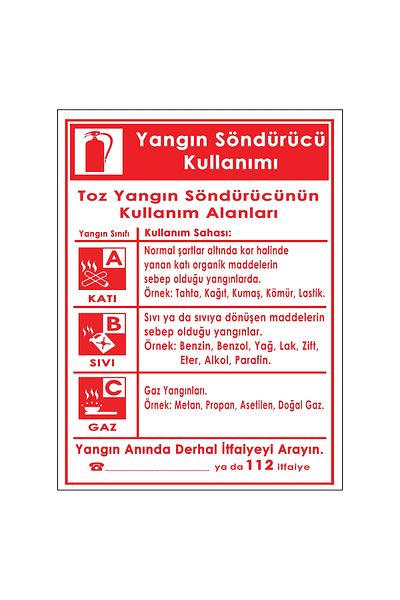 Lucena Metal Fire Extinguisher Use 15 cm X 20 cm Warning Sign Direction Sign