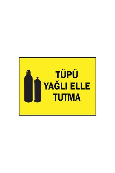Lucena Metal Tube Oily Hand Grip 15 cm X 20 cm Warning Sign Direction Sign