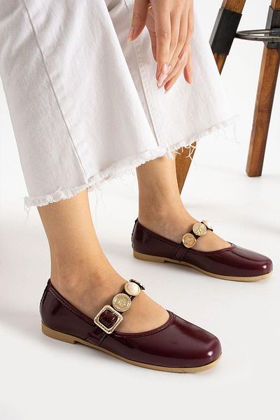 Moda Frato Modafrato STL-110 Turalı Balerini Pantofi de zi cu zi pentru damă Pantofi de acasă