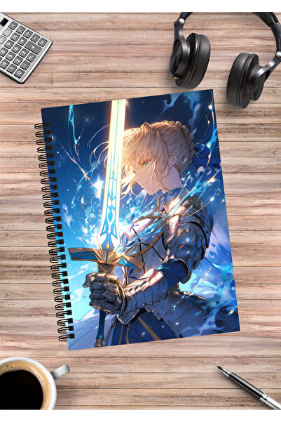 mertfigur Fate Stay Night Saber Anime Spiral Notebook A5 (50 Sheets)
