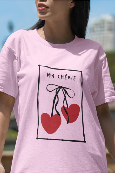 SUNFREE POPULARNI TREND MA CHERIE ŽENSKA MAJICA SA ŠIVANIM OGRLENJEM Oversize...