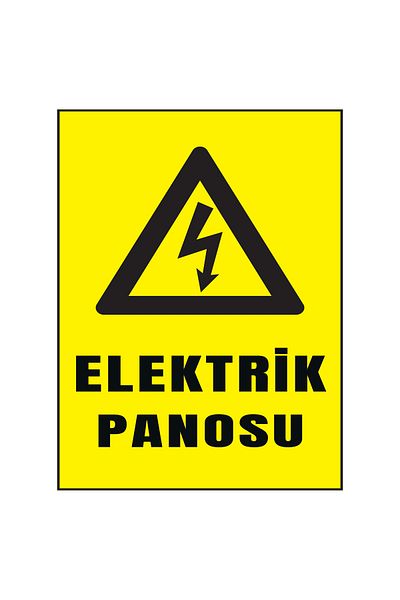 Lucena Metal Electrical Panel 15 cm X 20 cm Warning Sign Direction Sign