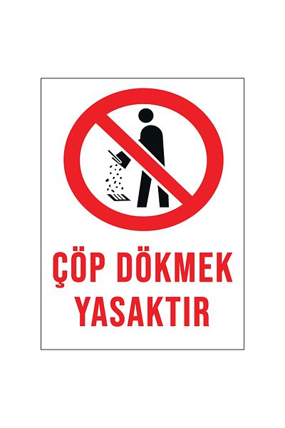 Lucena Metal Garbage Dumping Prohibited 15 cm X 20 cm Warning Sign Diversion Sign