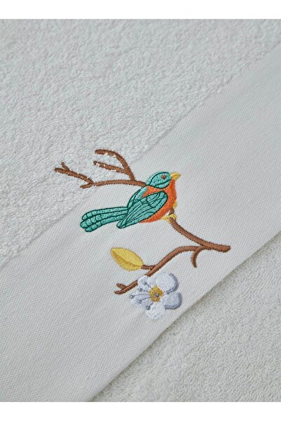 KİRAZHOME Πετσέτα Pamela Cotton Cream (70x140)