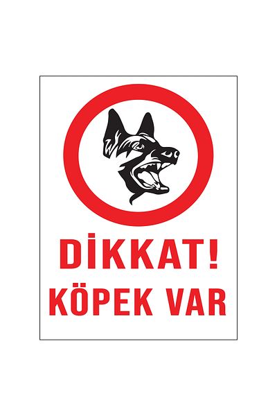 Lucena Metal Attention Dog Present 15 cm X 20 cm Warning Sign Direction Sign