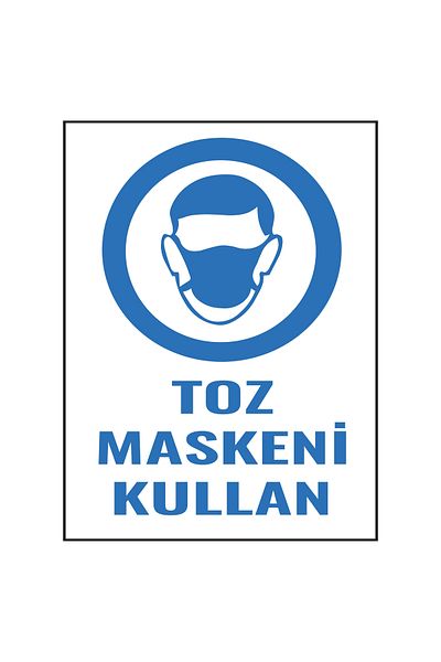 Lucena Metal Dust Mask Use 15 cm X 20 cm Warning Sign Direction Sign