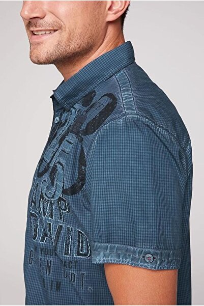 Camp David %100 PAMUK KISA KOLLU  GÖMLEK