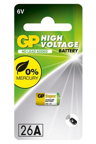 GP Batteries Gp Gp26a-2c5 26a 6v Yüksek Voltaj Spesifik Pil