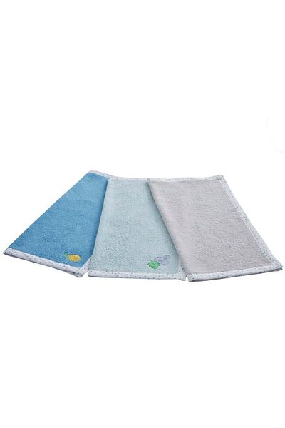 kiraz Set de prosoape de bucătărie albastre 45x45 3 piese