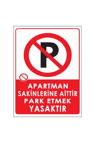 Lucena Metal Property of Apartment Residents Parking Prohibited 15cm X 20cm Warning Sign Directional Sign