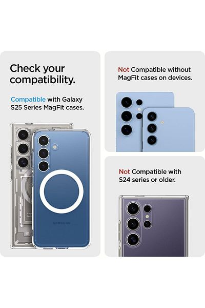 Spigen Ultra Hybrid (MagFit) Magnetic Wallet 3 Card Holder - Crystal Clear