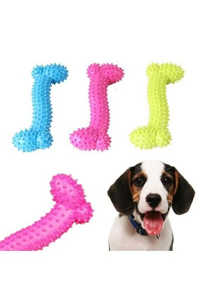 jetfast 2 Pieces of Bone Shaped Dog Teeth Scratching and Bite Apparatus