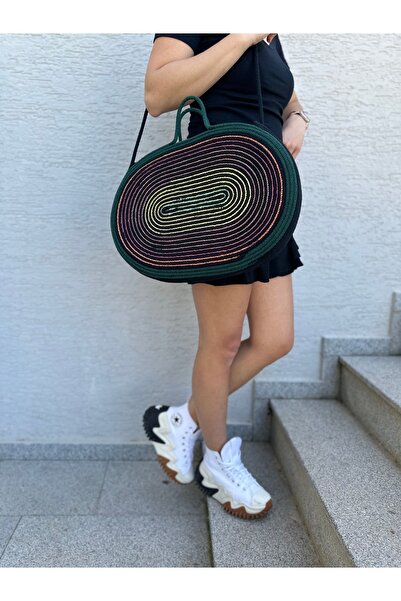 Little Sunshine Design Plaj çantası,Hasır Çanta, Jüt Çanta,