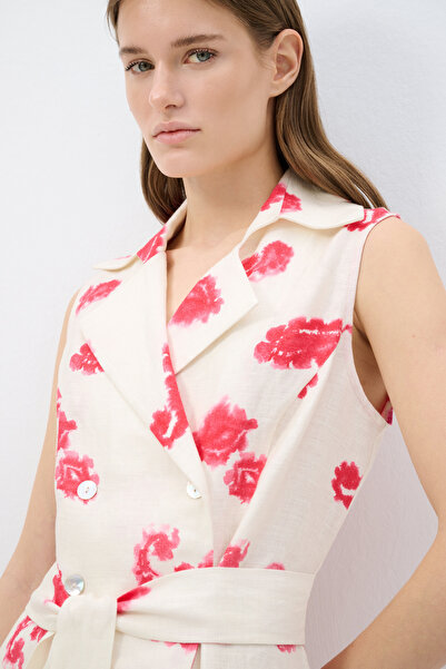 adL PATTERNED SHIRT DRESS