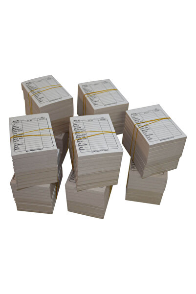 Kaya Çay Kahve Fişi Adisyon (A7) 7X10 cm Tek Nüsha 100 Adet / Cilt (Cep Boy)