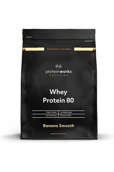 THE PROTEIN WORKS - Whey Protein 80 Powder Low Calorie 14 Servings Banana Smooth 500g