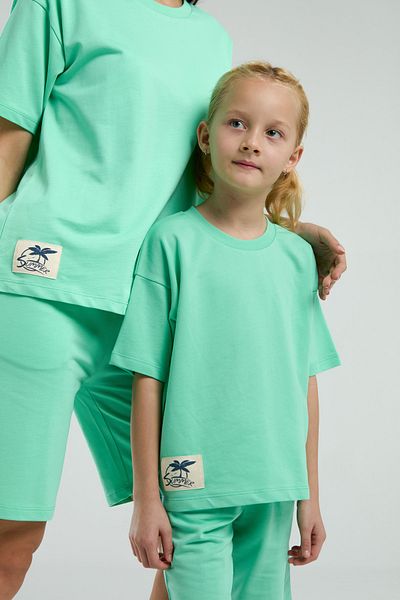 Rolypoly Mother & Daughter Bermuda Set: 100% Cotton, Short Sleeve, Crew Neck