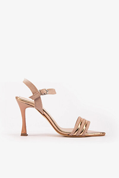 SAYL ربطة عنق للكاحل بمقدمة مدببة باللون الوردي