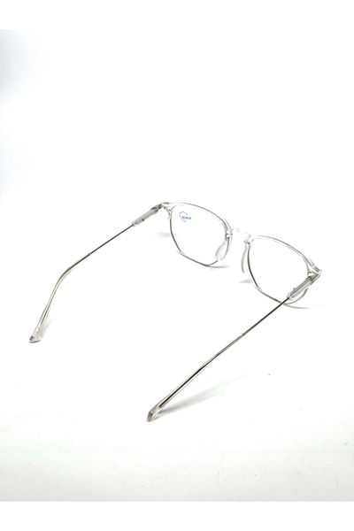 PURE BERRY Transparent Metal-Tr90 Blue Light Protected Frame