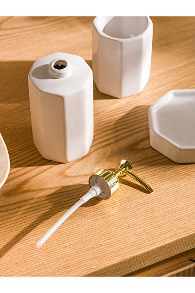 LC Waikiki Κίτρινο Κεραμικό Σετ Μπάνιου 3 τεμαχίων