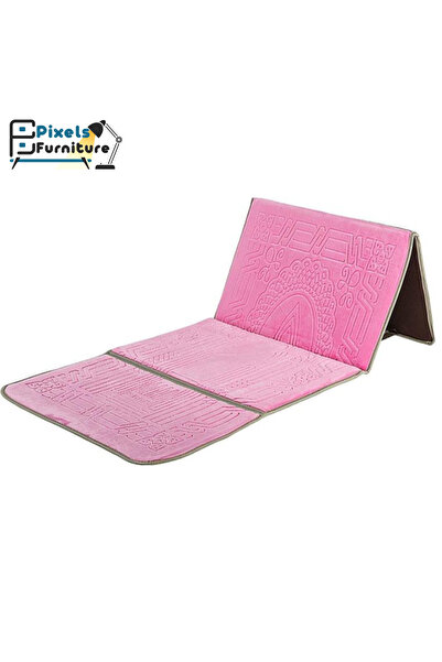 PixelsFurniture سجاده صلاة قابلة للطي مع مسند ظهر وجيب لحمل الأغراض من بكسل ا...