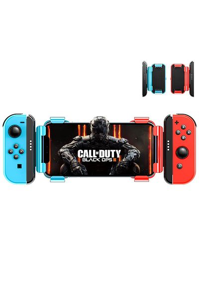 Memo Joy-Con Grip Holder, Compatible with All iOS 16.0+ iPhones, Easy to Install & Stable Not for Android