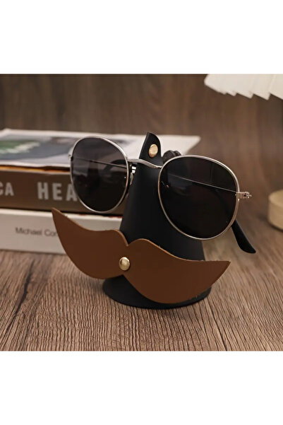 So Iconic Eyeglass Stand with Mustache Male Figure