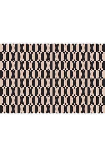 KumaşEvi Modern Retro Patterned Polyester Fabric - Upholstery, Bag, Cushion and Cover Product