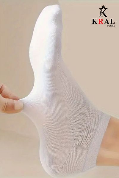 KRAL SOCKS Ανδρικά Snikers (6 ΖΕΥΓΑ) Κάλτσες από μπαμπού χωρίς ραφές, υφασμένες και ανθεκτικές στον ιδρώτα
