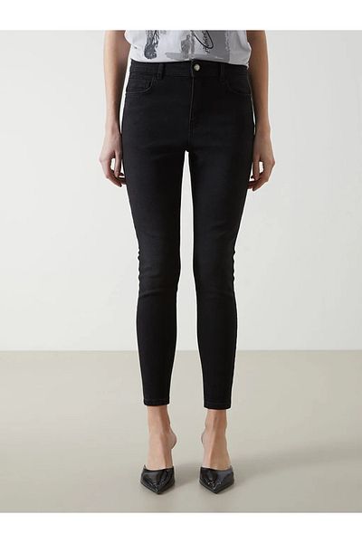 LC Waikiki Pantaloni negri Push Up pentru femei
